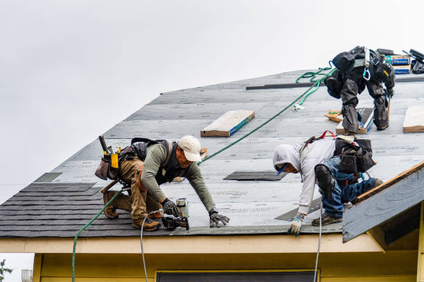 Professional Gutter Installation technician working in Gridley, IL